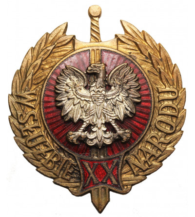 Poland, PRL (1952-1989). Badge “XX Years in the Service of the Nation”