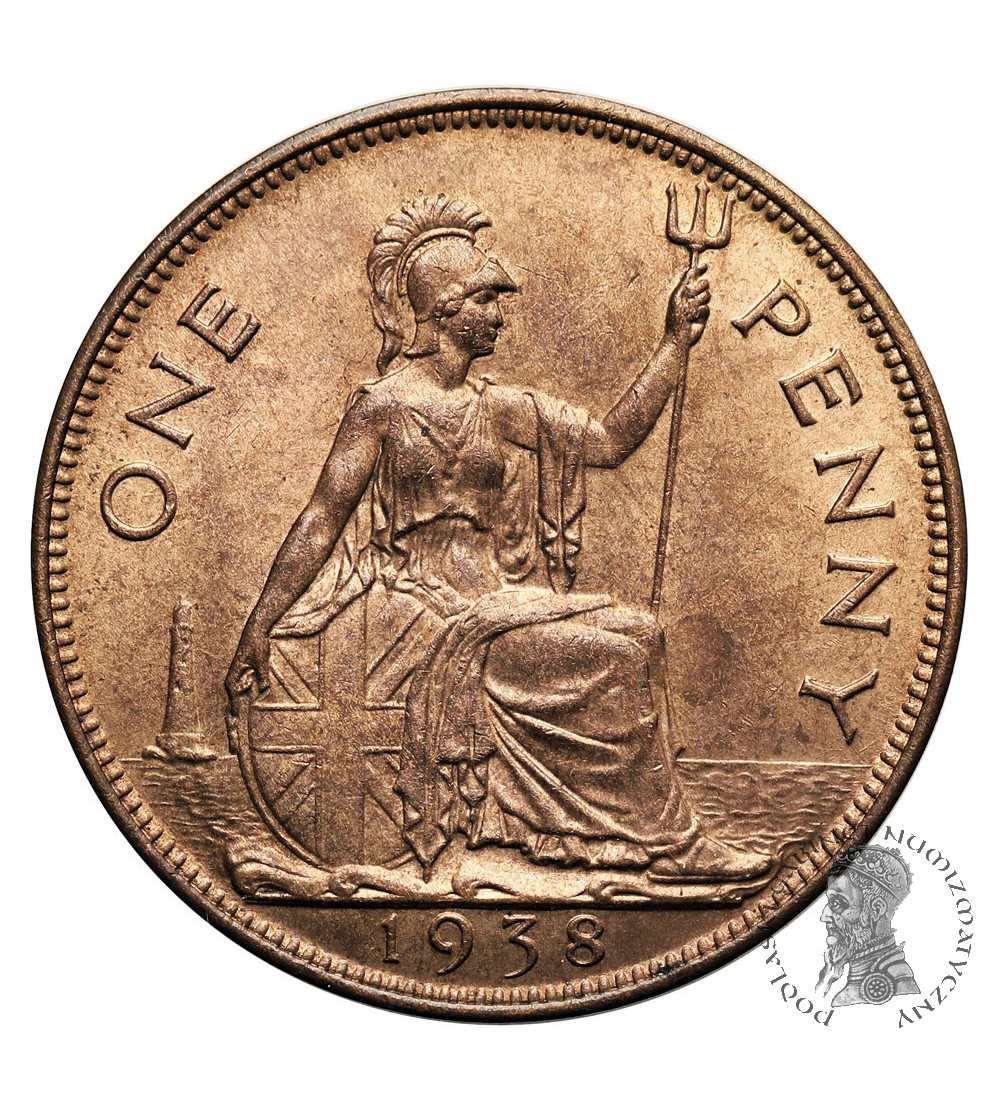 Great Britain, George VI (1936-1952). 1 Penny 1938