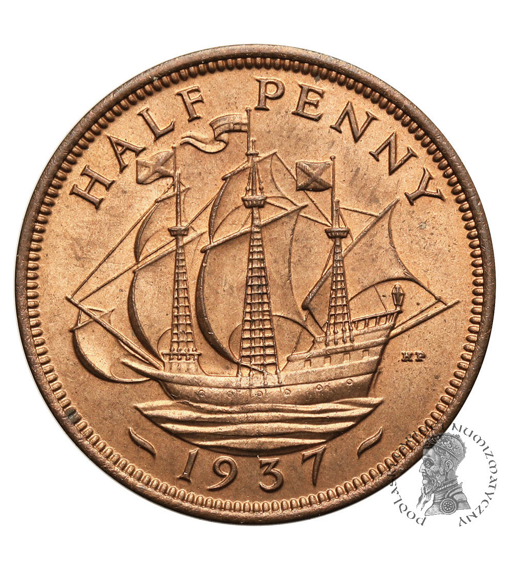 Great Britain, George VI (1936-1952). 1/2 Penny 1937