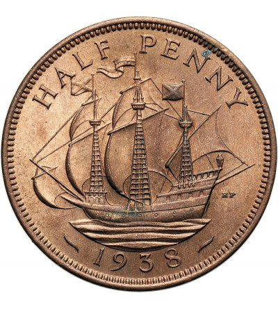Great Britain, George VI (1936-1952). 1/2 Penny 1938