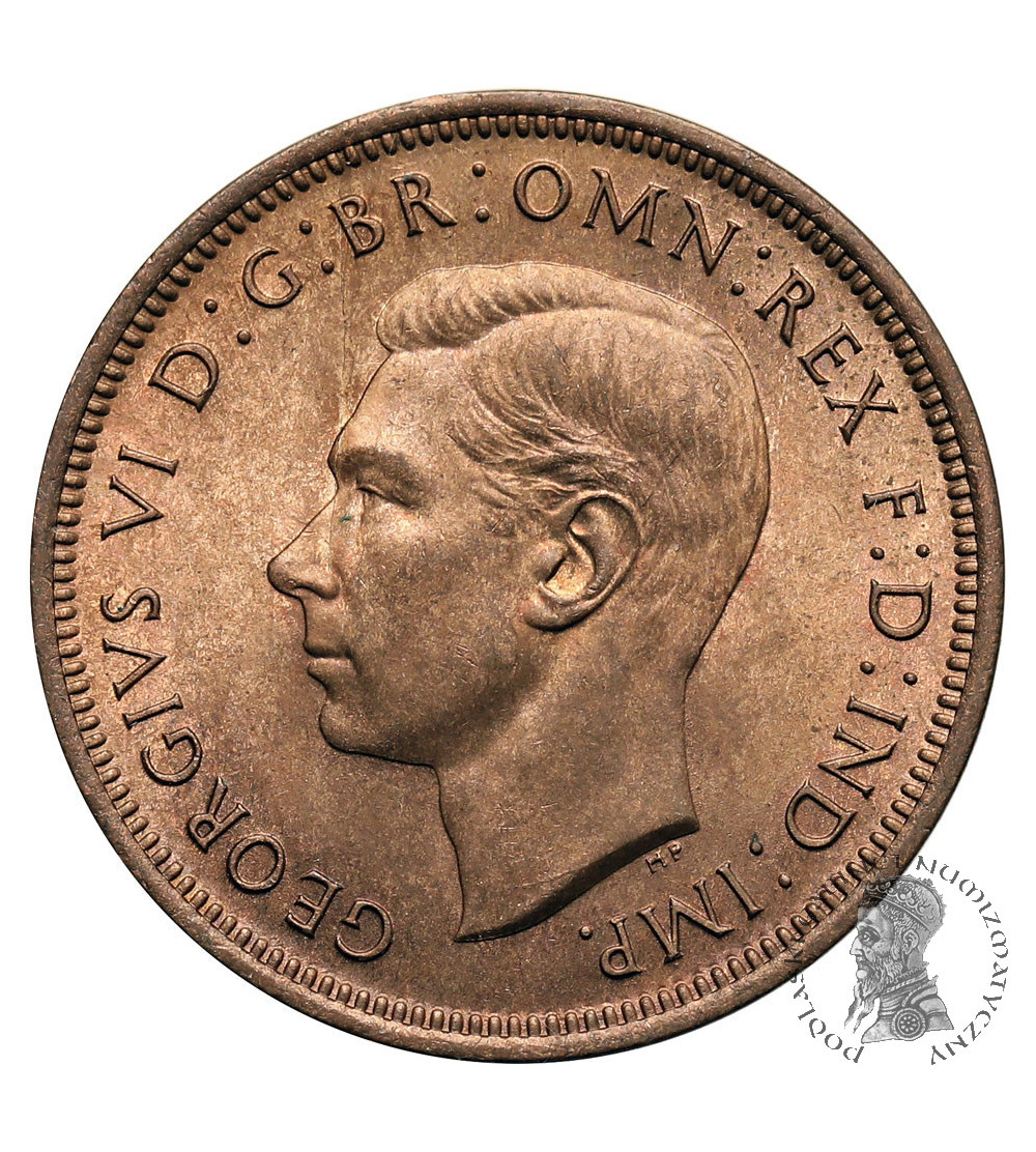 Wielka Brytania, Jerzy VI (1936-1952). 1/2 pensa (1/2 Penny) 1938 Wielka Brytania, Jerzy VI (1936-1952). 1/2 pensa (1/2 Penny) 1938