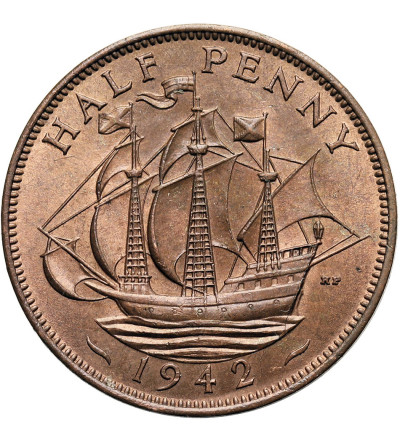 Great Britain, George VI (1936-1952). 1/2 Penny 1942