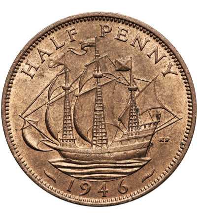 Great Britain, George VI (1936-1952). 1/2 Penny 1946