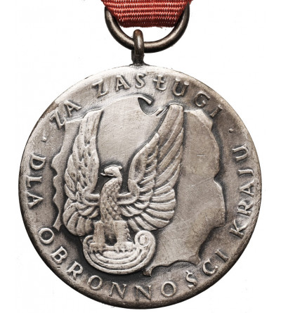 Polska, PRL (1952-1989). Srebrny Medal ,,Za Zasługi dla Obronności Kraju"