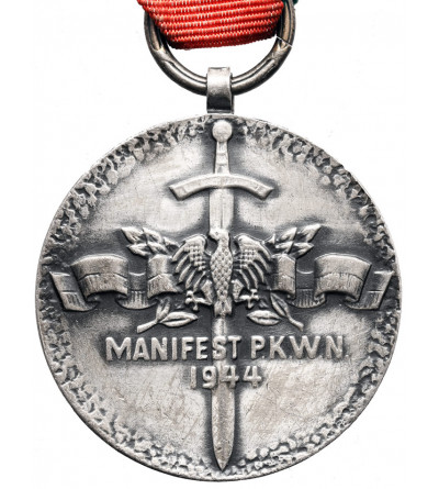 Polska, PRL (1952-1989). Medal ,,Uczestnikom Walk w Obronie Władzy Ludowej PRL", Manifest PKWN 1944