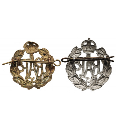 Great Britain. Set of two Royal Air Force (RAF) cap badges