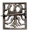 Silver brooch with an eagle, fineness 800