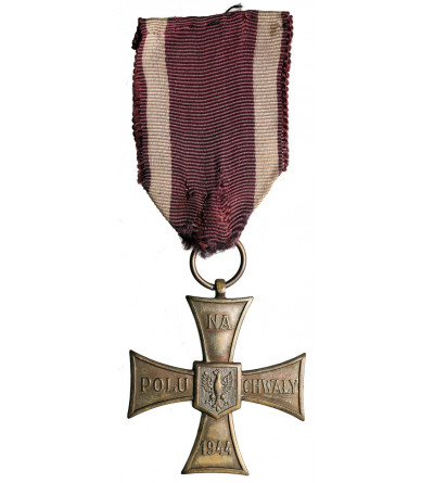 Polska. Krzyż Walecznych 1944, ,,Walecznym na Polu Chwały 1944", tłoczenie Caritas