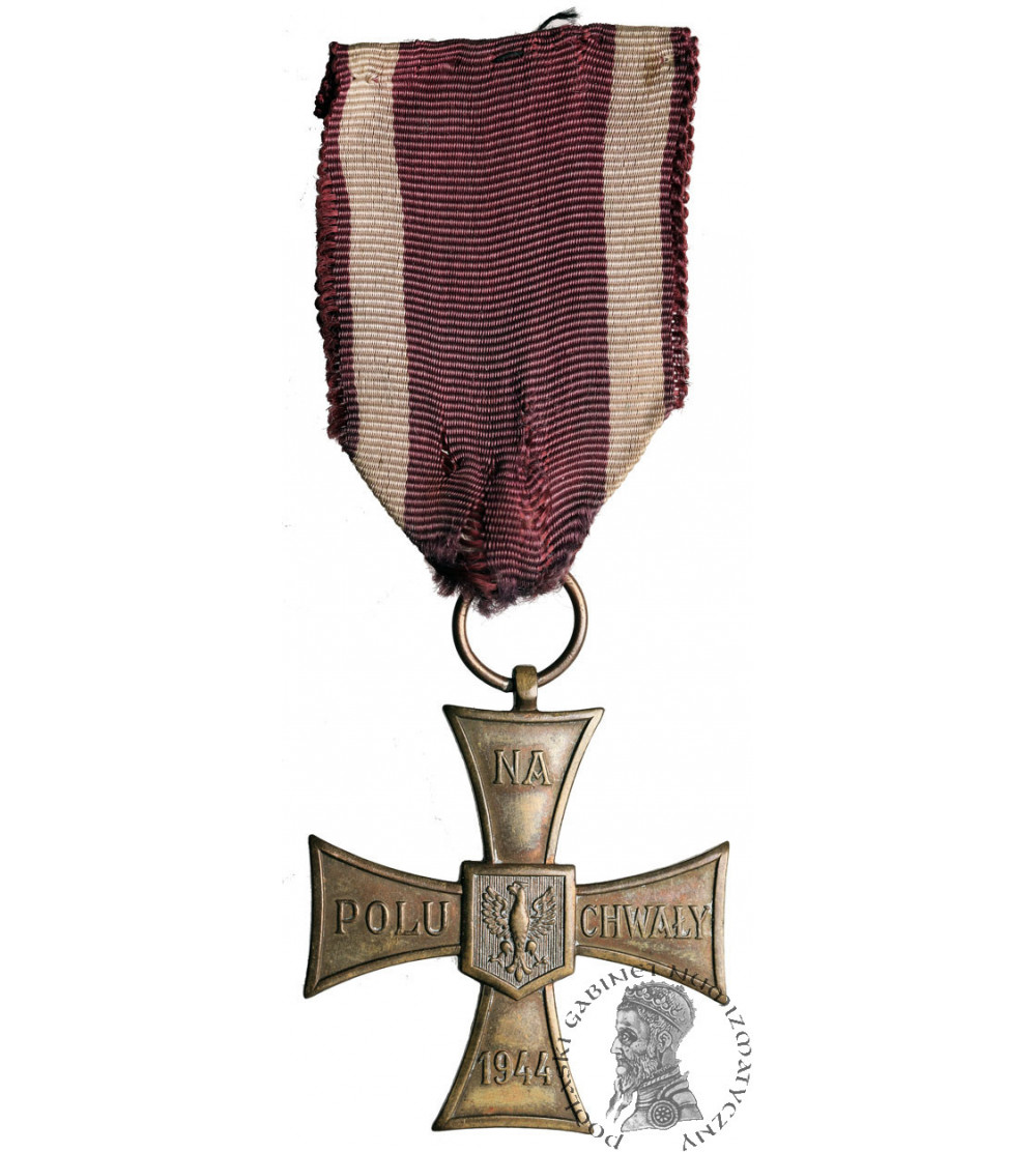 Poland. Cross of Valour 1944, ‘To the Valiant on the Field of Glory 1944’, pressed by Caritas