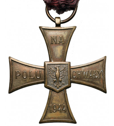 Poland. Cross of Valour 1944, ‘To the Valiant on the Field of Glory 1944’, pressed by Caritas