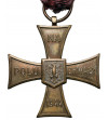 Poland. Cross of Valour 1944, ‘To the Valiant on the Field of Glory 1944’, pressed by Caritas
