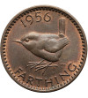Wielka Brytania, Elżbieta II (1952-2022). Farthing 1956
