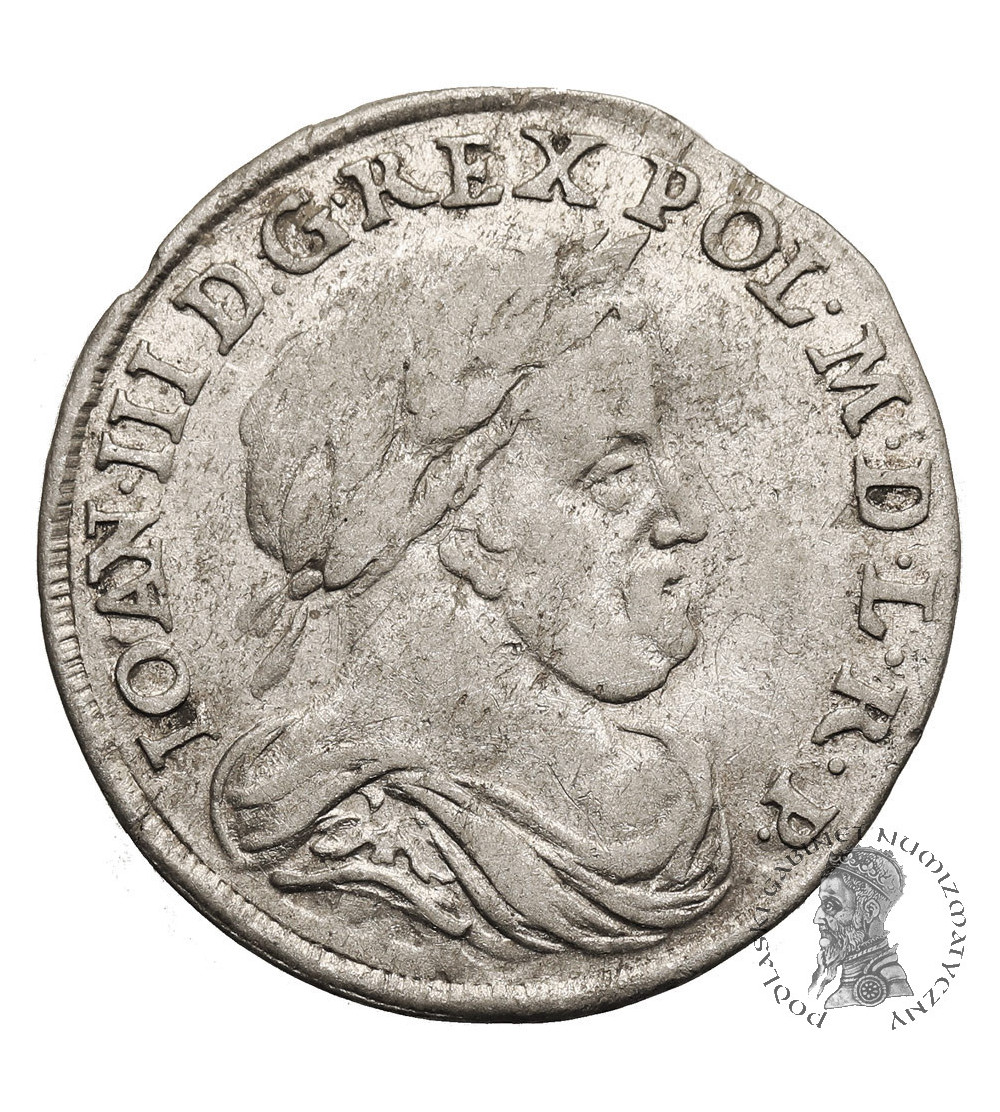 Poland, Jan III Sobieski 1674-1696. Szostak (6 Groschen) 1678/7, Janina, Bydgoszcz (Bromberg) mint Poland, Jan III Sobieski 1674-1696. Szostak (6 Groschen) 1678/7, Janina, Bydgoszcz (Bromberg) mint