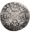 Niderlandy Hiszpańskie, Filip IV 1621-1665. Talar (Patagon) 1635, Brabant, mennica Bruksela