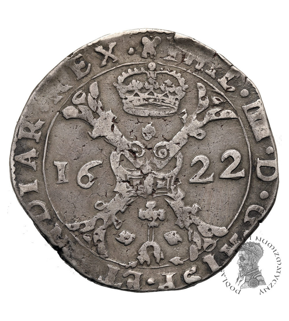 Niderlandy Hiszpańskie, Filip IV 1621-1665. Talar (Patagon) 1622, mennica Tournai (Doornik)