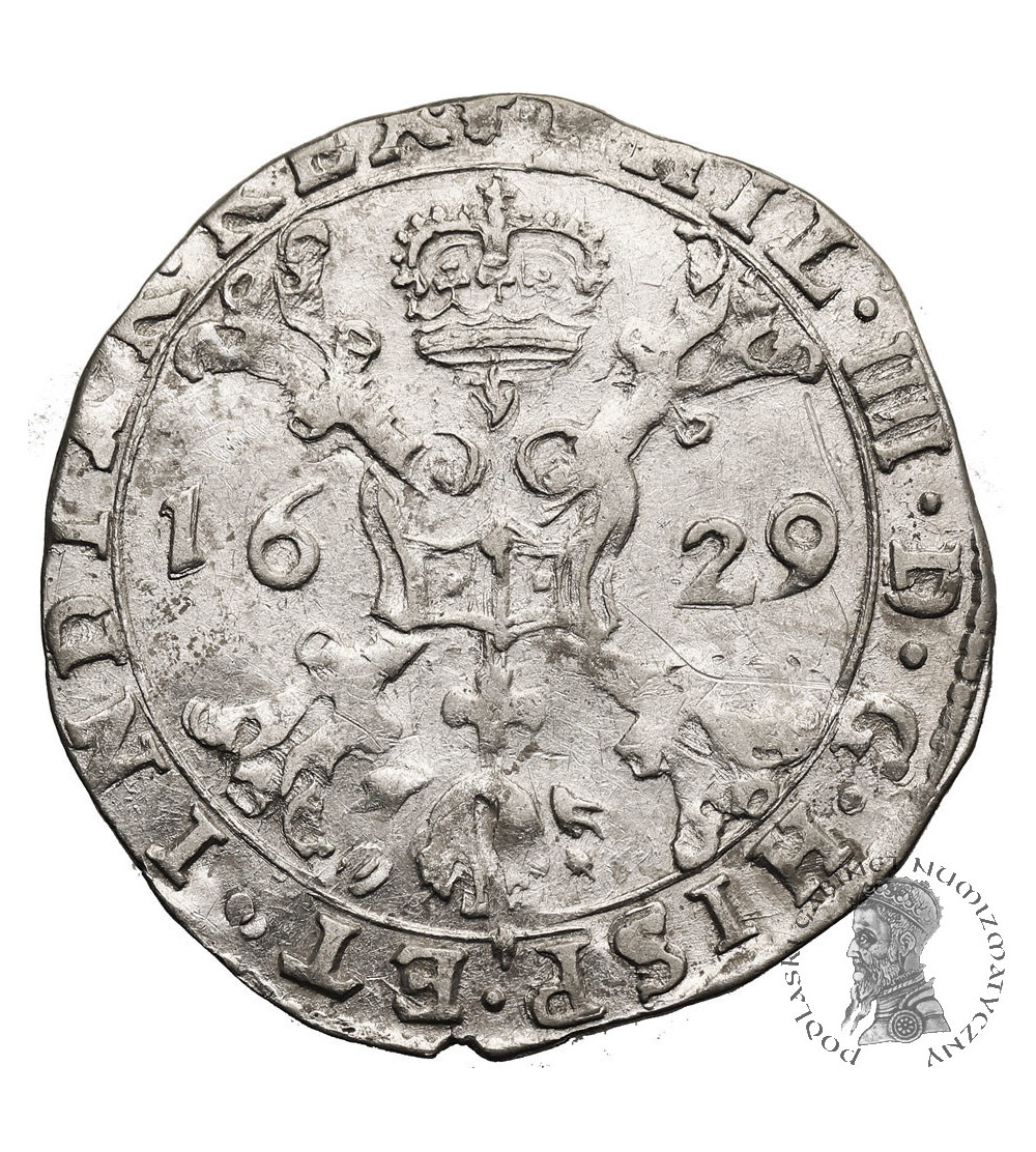 Spanish Netherlands, Philip IV 1621-1665. 1/4 Patagon 1629, Flanders, Brugge Mint