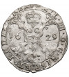Spanish Netherlands, Philip IV 1621-1665. 1/4 Patagon 1629, Flanders, Brugge Mint