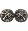 Poland, PRL (1952-1989). Set of two “Mechanized Forces” badges, Polish People's Army (Korpusówka")