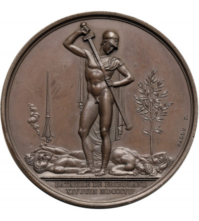 France. Napoleon I Bonaparte, medal commemorating Battle of Friedland, 1807