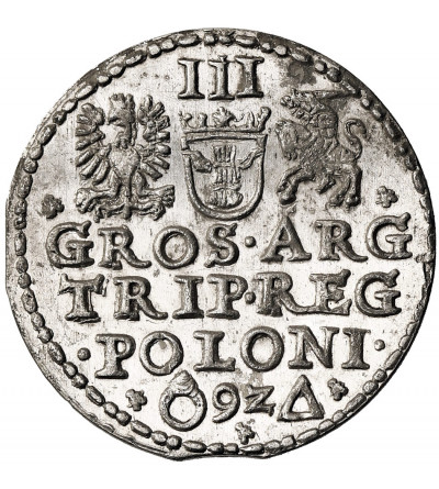 Poland. Zygmunt III Waza, 1587-1632. Trojak (3 Groschen) 1592, Malbork (Marienburg)