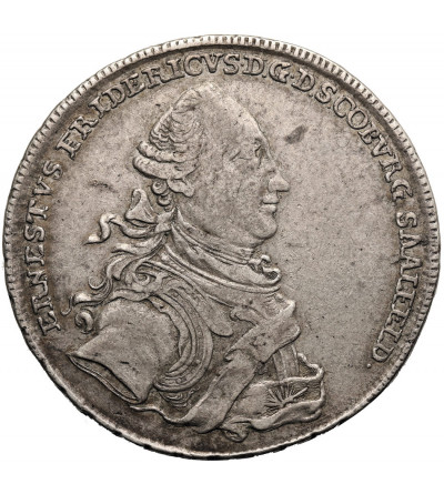 Niemcy, Saksonia-Coburg-Saalfelden. Ernst Friedrich, 1764-1800. Talar (Konv.-Taler) 1765 ICK, Saalfeld