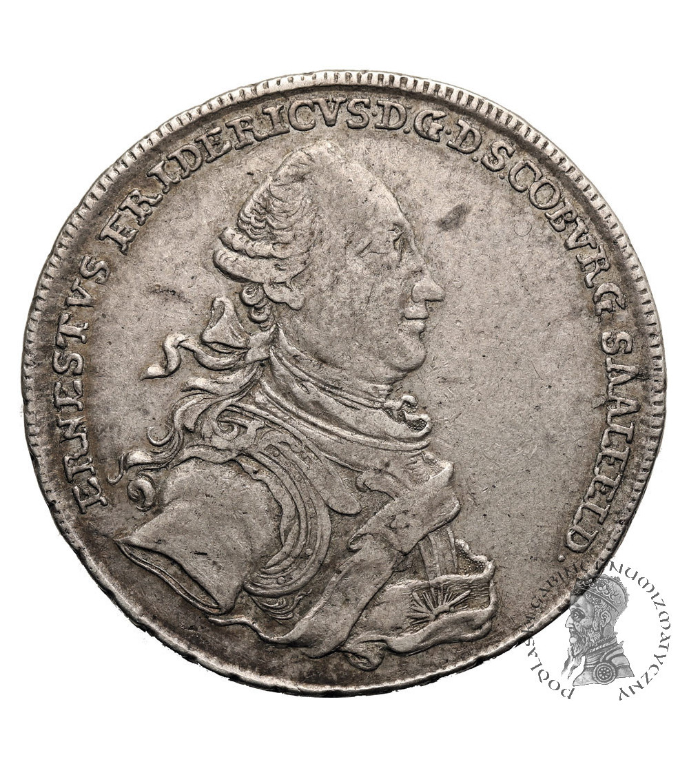 Niemcy, Saksonia-Coburg-Saalfelden. Ernst Friedrich, 1764-1800. Talar (Konv.-Taler) 1765 ICK, Saalfeld
