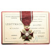 Poland, PRL (1952-1989). Gold Cross of Merit 1977, with document of awarding
