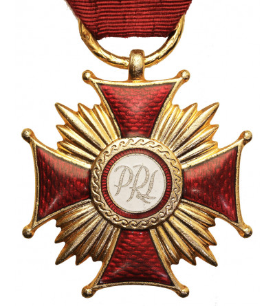 Poland, PRL (1952-1989). Gold Cross of Merit 1977, with document of awarding
