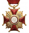 Poland, PRL (1952-1989). Gold Cross of Merit 1977, with document of awarding