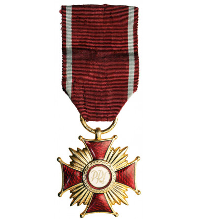 Poland, PRL (1952-1989). Gold Cross of Merit 1977, with document of awarding