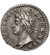 Anglia, Zjednoczone KRólestwo. James II, 1685-1688. Maundy 1 Penny, 1687 / 8, przebita ostatnia cyfra w dacie