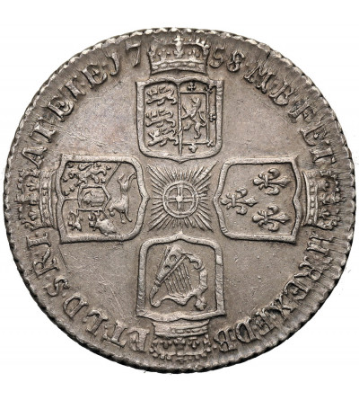 Great Britain. George II, 1727-1760. Shilling 1758, London Mint