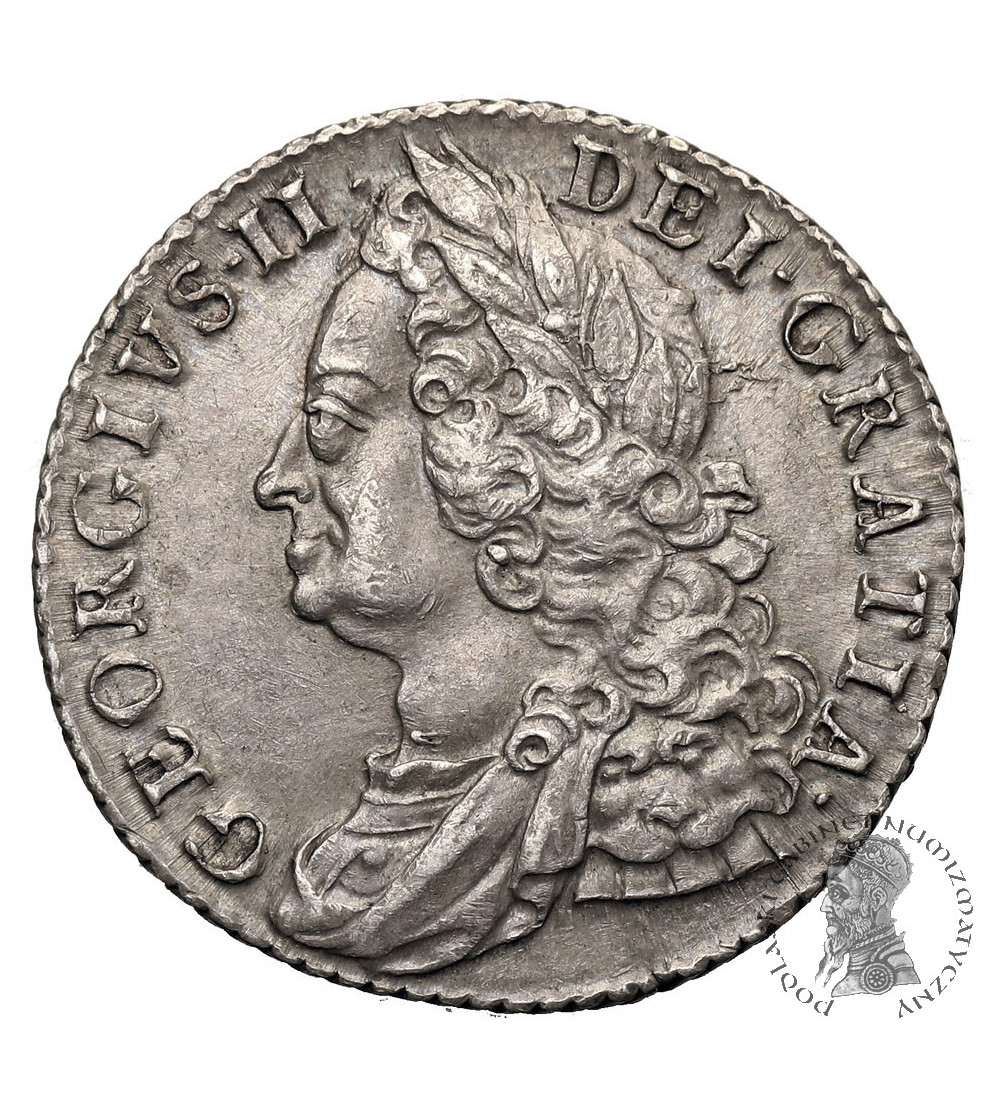 Great Britain. George II, 1727-1760. Shilling 1758, London Mint