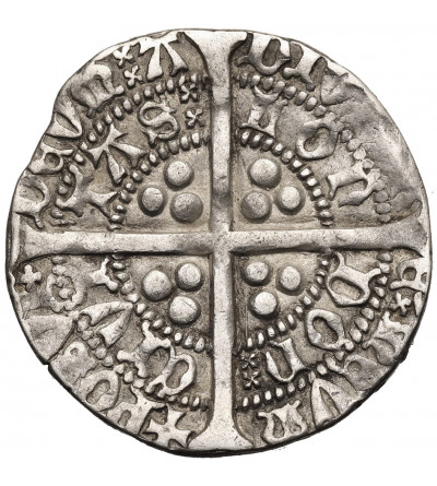 England, House of Lancaster. Henry V, 1413-1422. Groat, no date, Tower Mint Londyn, the star on the king's breast