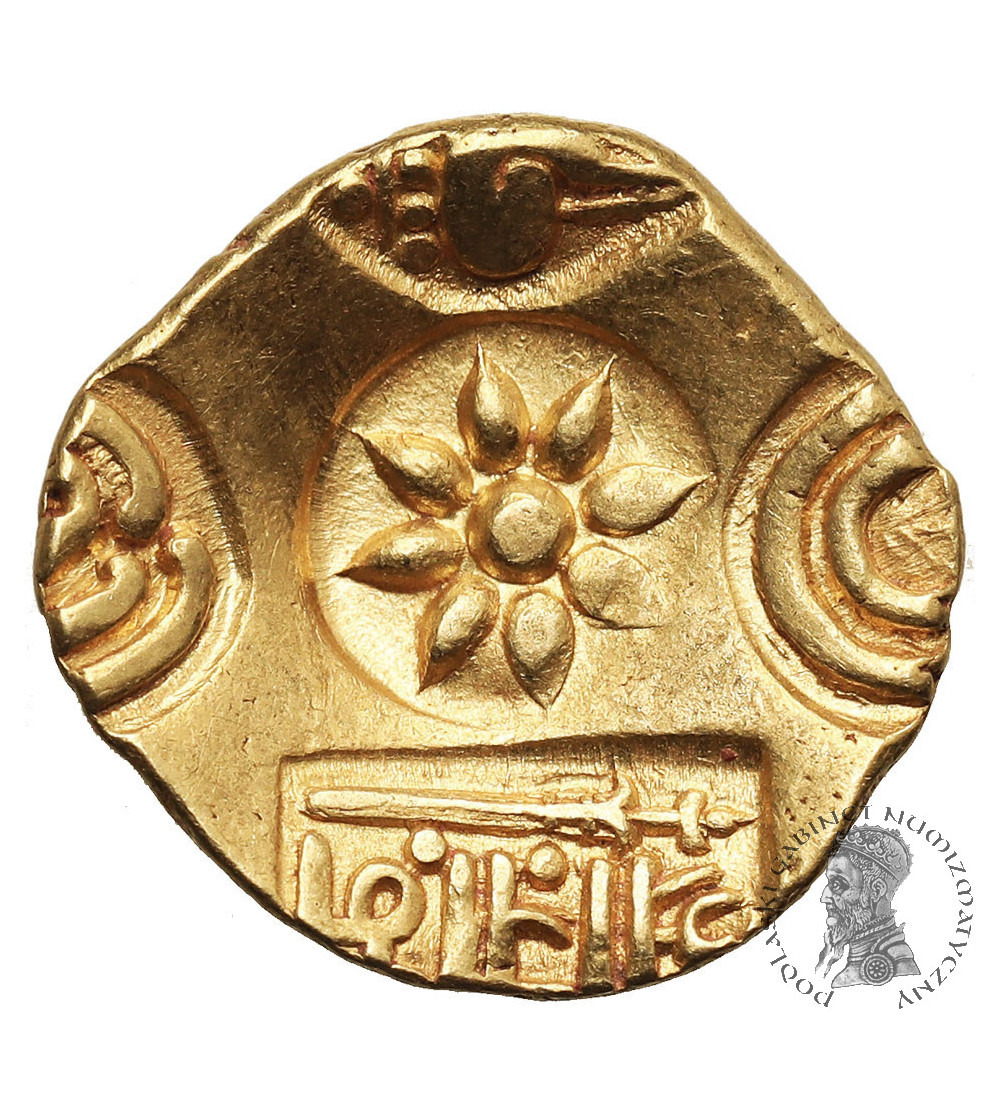 Indie, dynastia Seuna (Yadava) z Devagiri. Ramachandra, 1270-1311 AD. Złoty Stater (Asu / Padma Tanka), bez daty