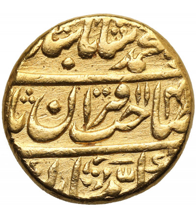 India. Mughal Empire. Muhammad Shah, 1719-1748 AD. Gold Mohur, AH 114? year 14 / 1731-1732 AD, Shahjahanabad (Delhi)