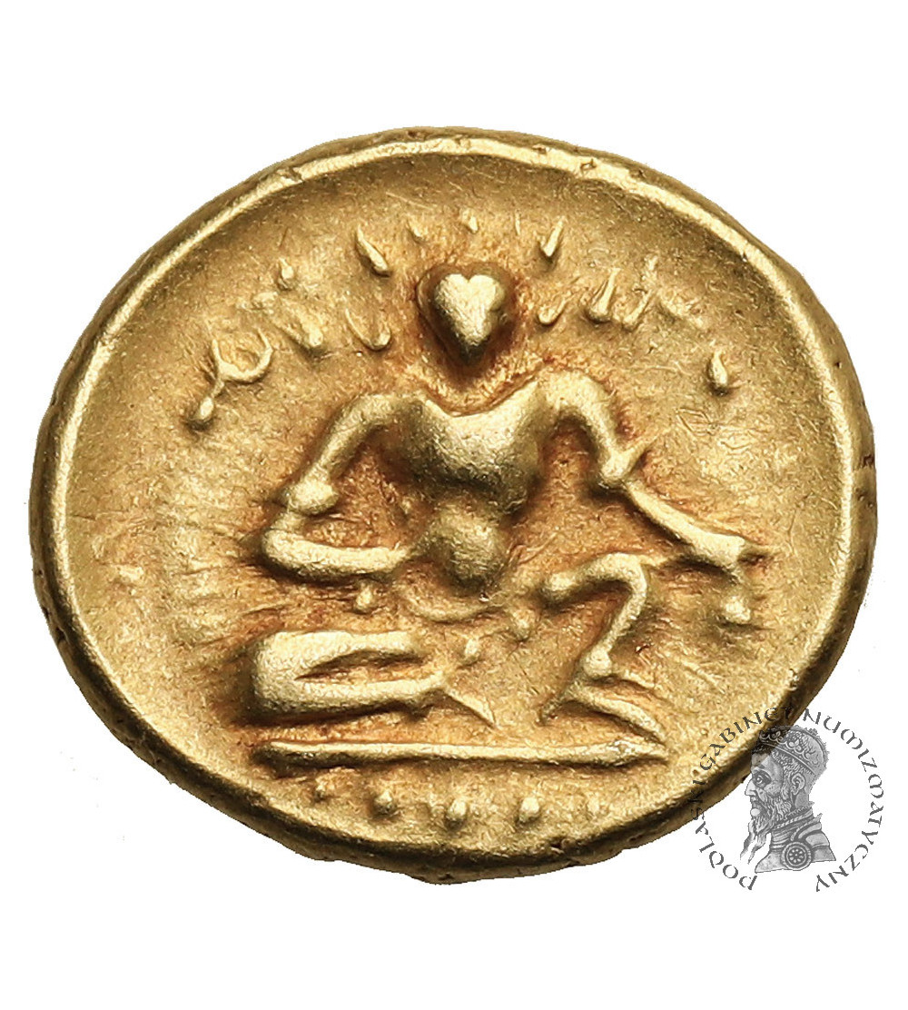 Indie, Imperium Vijayanaga, dynastia Tuluva. Krishna Devaraya, 1509-1529 AD. 1/2 Pagoda bez daty