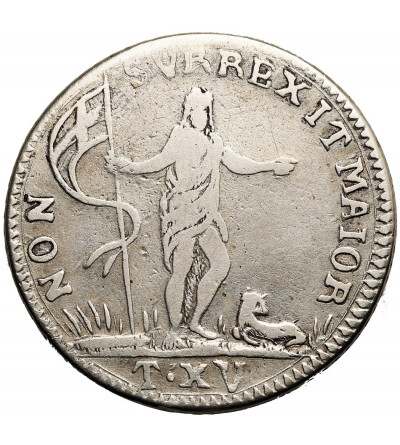 Malta (Sovereign Order). Emmanuel Pinto, 1741-1773. XV (15) Tari 1756, Valletta