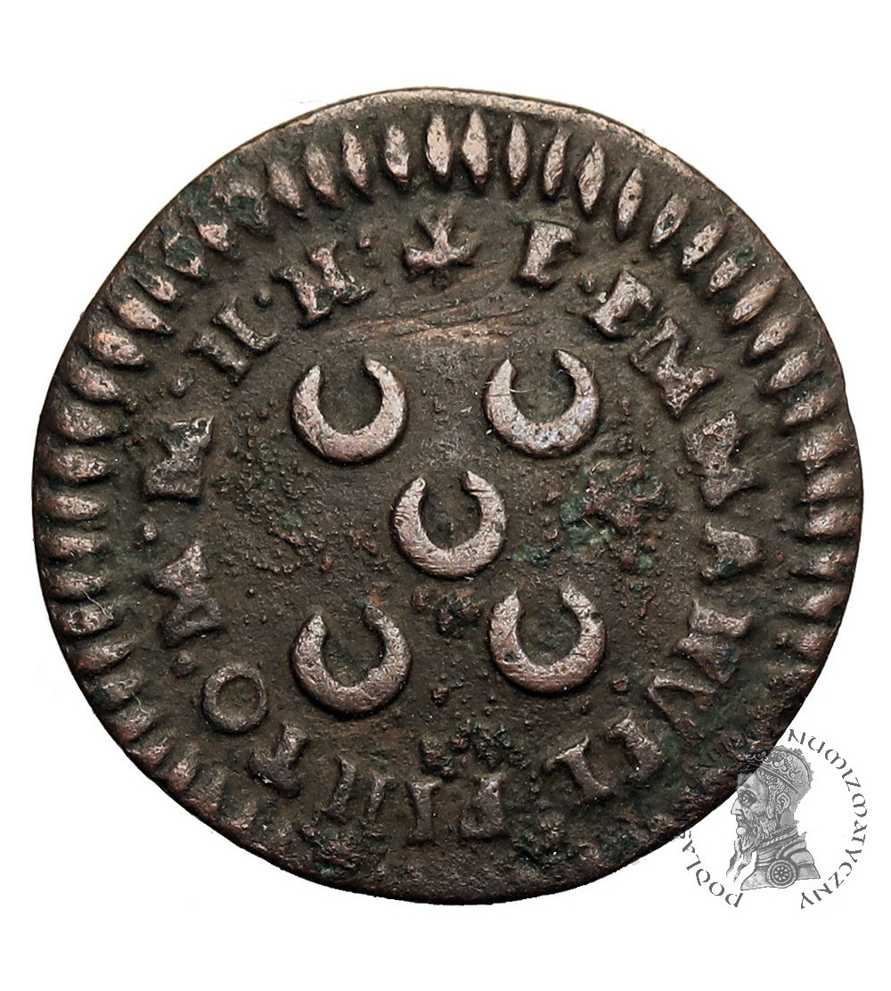Malta (Sovereign Order). Emmanuel Pinto, 1741-1773. Cu Grano 1757