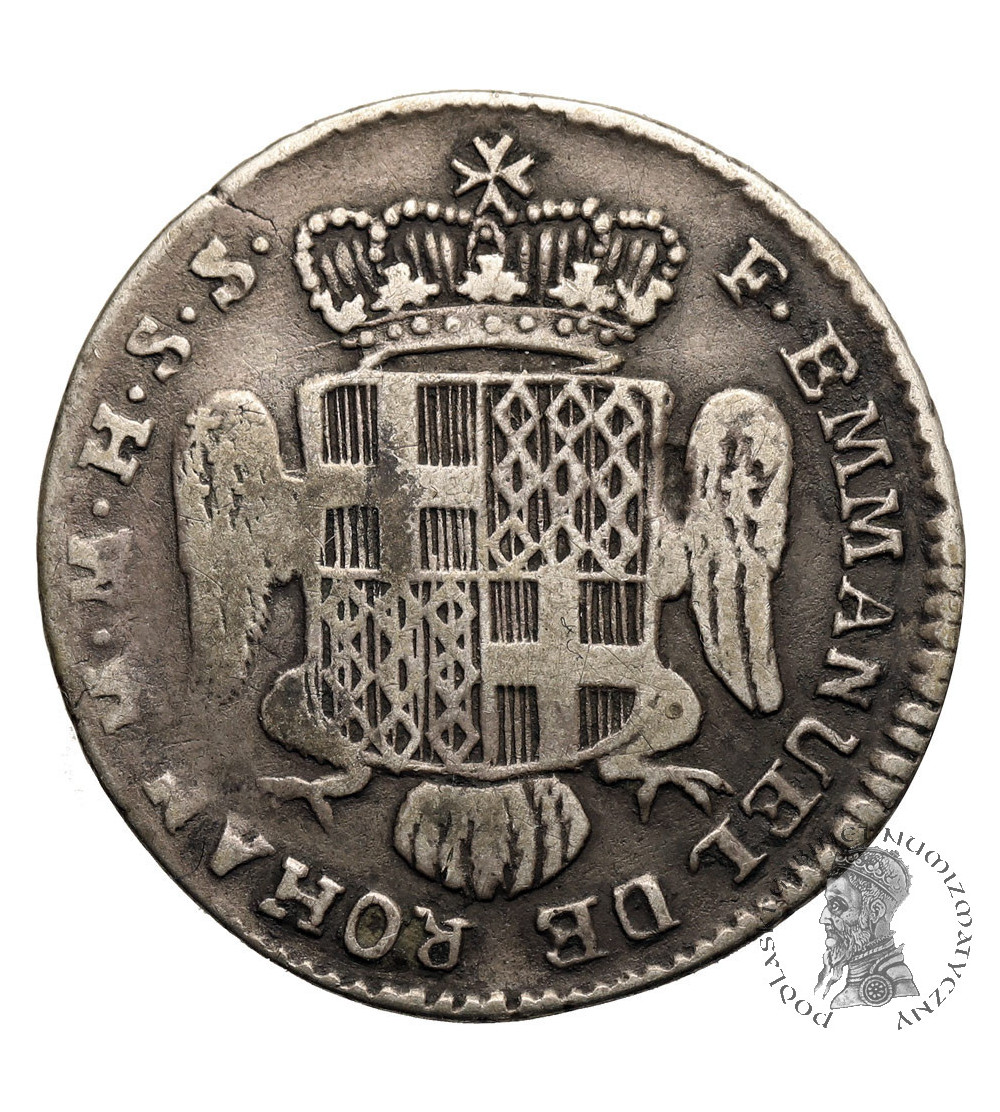 Malta (Zakon Maltański). Emmanuel de Rohan, 1775-1797. VI (6) Tari 1780, Valletta