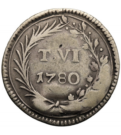 Malta (Zakon Maltański). Emmanuel de Rohan, 1775-1797. VI (6) Tari 1780, Valletta