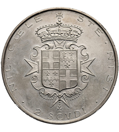 Malta (Sovereign Order). Angelo de Mojana di Cologna (1962-1988). 2 Scudi 1965