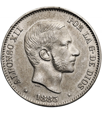 Filipiny, Alfons XII (1874-1885). 50 Centavos 1885