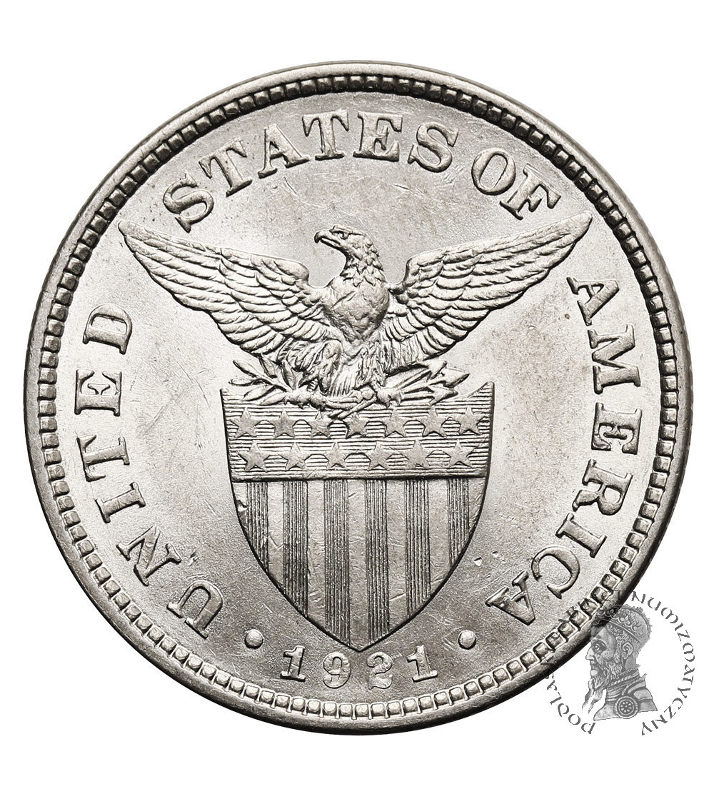 Philippines, US Administration. 50 Centavos 1921