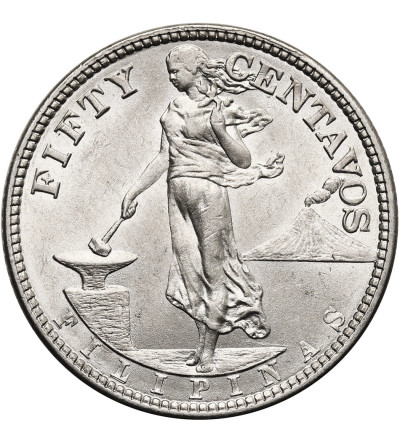 Philippines, US Administration. 50 Centavos 1921