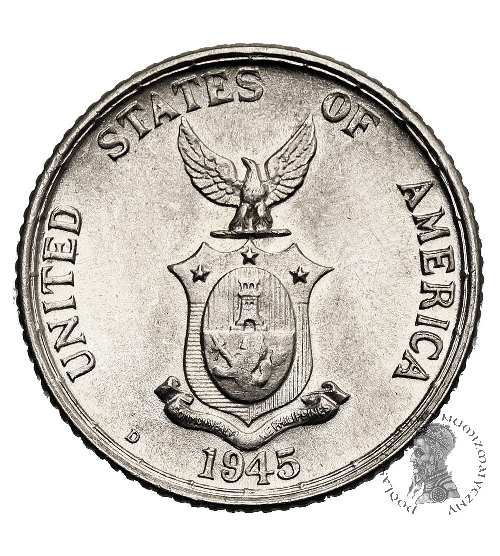 Filipiny, Amerykańska Administracja / Commonwealth. 20 Centavos 1945 D