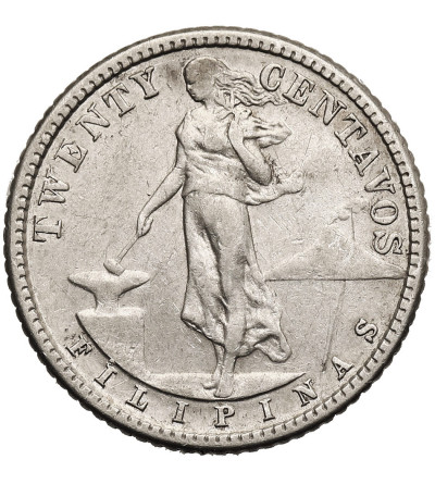 Filipiny, Amerykańska Administracja. 20 Centavos 1911 S