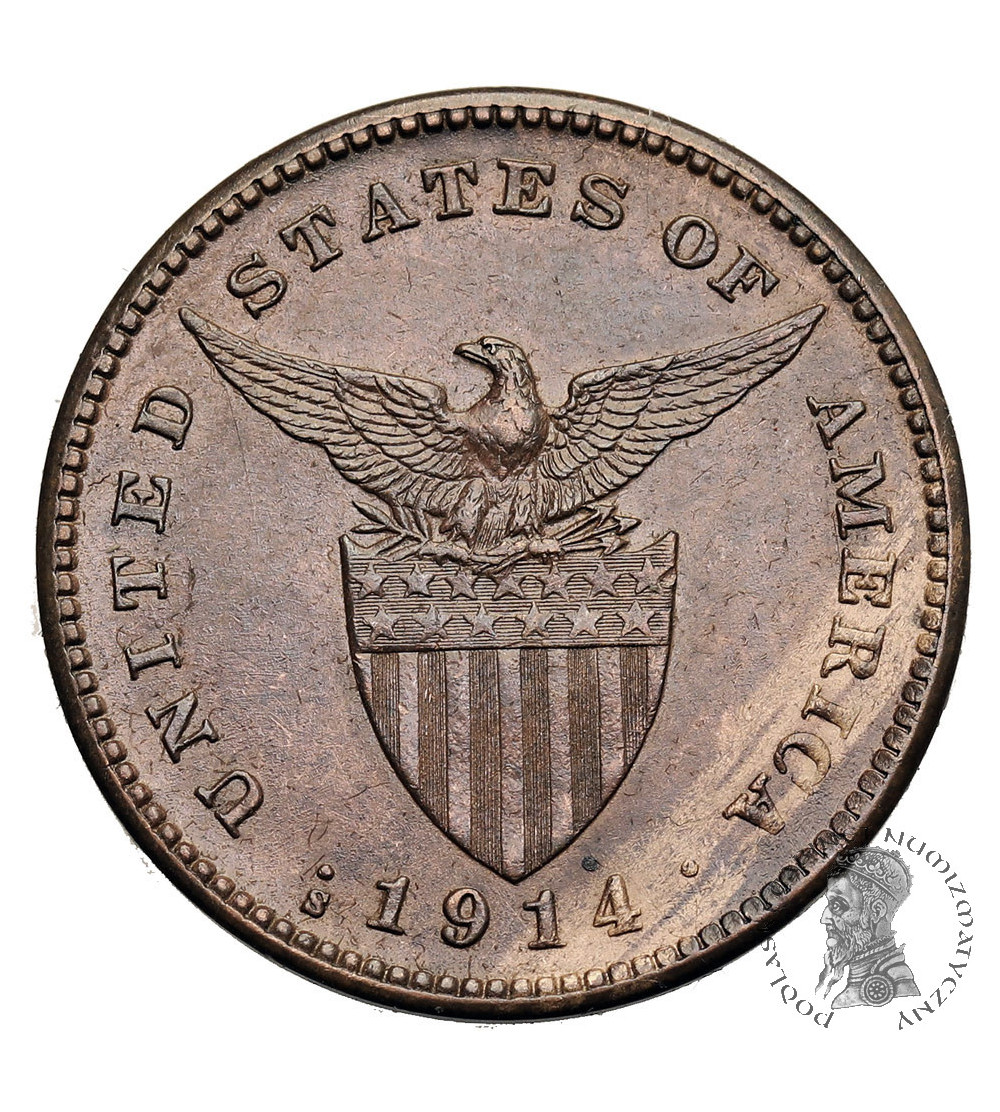 Filipiny, Amerykańska Administracja. 1 Centavo 1914 S