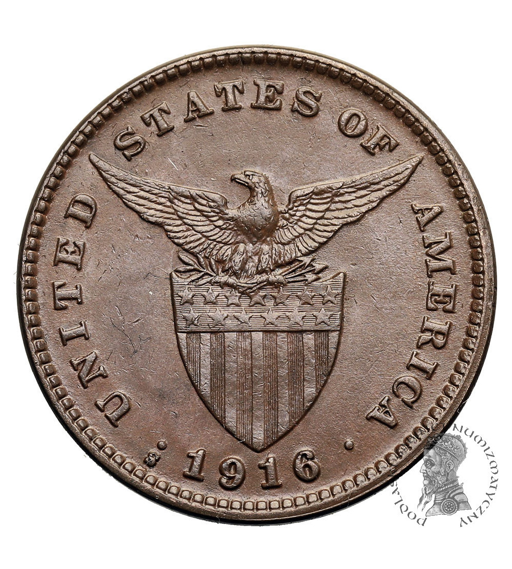 Philippines, US Administration. 1 Centavo 1916 S