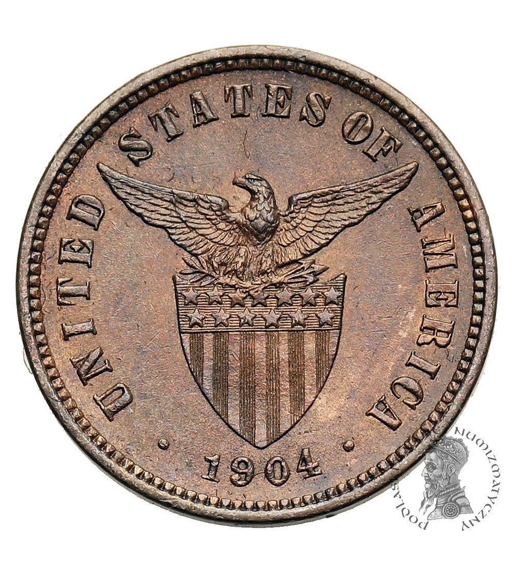 Filipiny, Amerykańska Administracja. 1/2 Centavo 1904